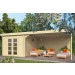  Tuindeco | Tuinhuis Gunnar met Overkapping 200373-01